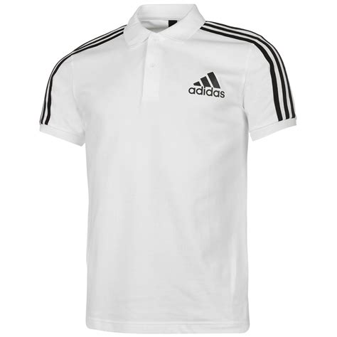 adidas black striped polo.